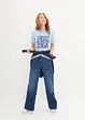 T-shirt med blomtryck, bonprix