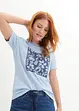 T-shirt med blomtryck, bonprix