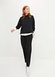 Sweatshirt med huva i oversizemodell, bonprix