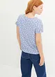 T-shirt med tryck och knytband, bonprix