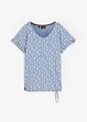T-shirt med tryck och knytband, bonprix