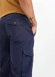 Långa bermudas i cargomodell med linneandel, Regular Fit, bonprix