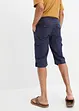 Långa bermudas i cargomodell med linneandel, Regular Fit, bonprix