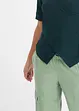 T-shirt med omlottlook i viskosmix, bonprix