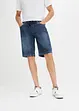 Dra på-bermudas i tunn denim, Slim Fit, bonprix