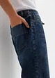 Dra på-bermudas i tunn denim, Slim Fit, bonprix