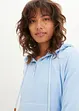 Sweatshirt med huva i fyrkantig modell, bonprix