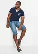 Långa jeansbermudas i cargomodell av tunt material, Relaxed Fit, bonprix