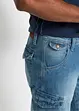Långa jeansbermudas i cargomodell av tunt material, Relaxed Fit, bonprix
