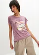 T-shirt med fjädertryck, bonprix