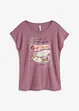 T-shirt med fjädertryck, bonprix