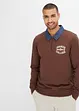 Sweatshirt med pikékrage, bonprix