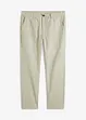 Stretchiga chinos med ekologisk bomull, Loose Fit, Straight, bonprix