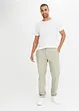 Stretchiga chinos med ekologisk bomull, Loose Fit, Straight, bonprix