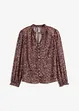 Blus med rysch, bonprix