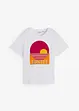T-shirt med tryck och ekologisk bomull, bonprix