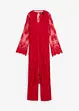 Jumpsuit med spetscardigan (2 delar), bonprix