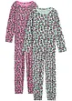 Barnpyjamas (4 delar), ekologisk bomull, bonprix