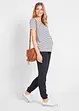 Mammabyxa i luftig viskos, Loose Fit, bonprix
