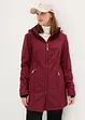 Lång funktionsjacka i softshell med teddyfleece, bonprix