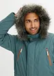 Vadderad parkas med sportiga detaljer, bonprix