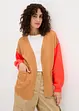 Oversizecardigan med colour blocking-look, bonprix