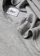 Stickad hoodie med känguruficka i viskosmix, bonprix