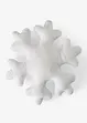 Fluffig prydnadskudde i form av en snöflinga, bonprix
