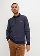 Elegant sweatshirt med pikékrage, bonprix