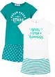 Pyjamas med shorts (4 delar), bonprix