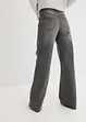 Wide Leg Jeans, Mid Waist, Stretch, bonprix