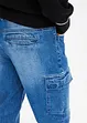 Fodrade cargojeans i Loose FIt, Straight, bonprix