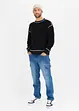 Fodrade cargojeans i Loose FIt, Straight, bonprix