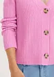 Ribbstickad cardigan, bonprix