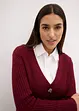 Ribbstickad cardigan, bonprix