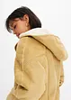 Shearling-jacka med huva, bonprix