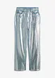 Straight Jeans High Waist med glansig effekt, bonprix