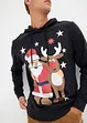 Sweatshirt med julmotiv, ekologisk bomull, bonprix