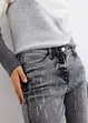 Stretchjeans med glitterstenar, bonprix