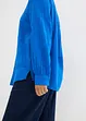 Oversize-muslinblus i bomull, lång modell, bonprix