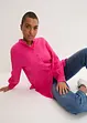 Oversize-muslinblus i bomull, lång modell, bonprix