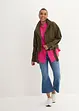 Oversize-muslinblus i bomull, lång modell, bonprix
