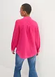 Oversize-muslinblus i bomull, lång modell, bonprix