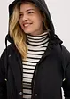 Vid parkas i A-linjeform och med dragsko, bonprix