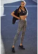 Snabbtorkande mönstrade sportleggings, bonprix