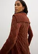 Lång cardigan med flätstickning, bonprix