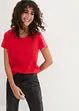 T-shirt med rund halsringning (5-pack), kortärmad, bonprix