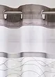 Transparent gardin med tvärränder (1-pack), bonprix