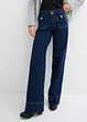 Wide Leg-jeans Mid Waist, Stretch, bonprix