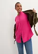 Oversize-muslinblus i bomull, lång modell, bonprix